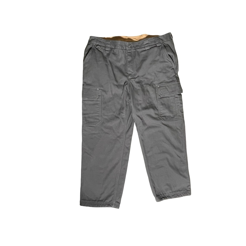Duluth Trading Fleece Lined Cargo Pants Mens 42X30 Canvas Pockets Work